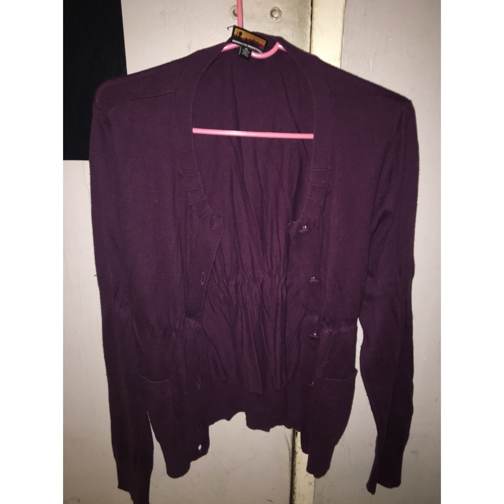 Plum purple cardigan